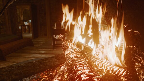В камине.. SkyrimSE (сборка 6.0)