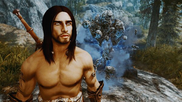 Эйран с грозовым атронахом..