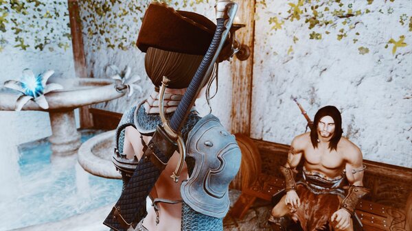 София и Эйран в комнате отдыха..