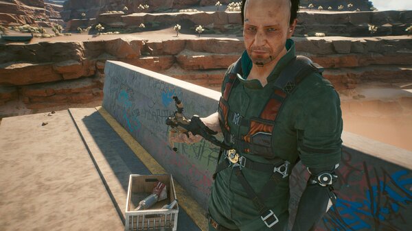 Cyberpunk 2077 Митч дарит фигурку Скорпиона