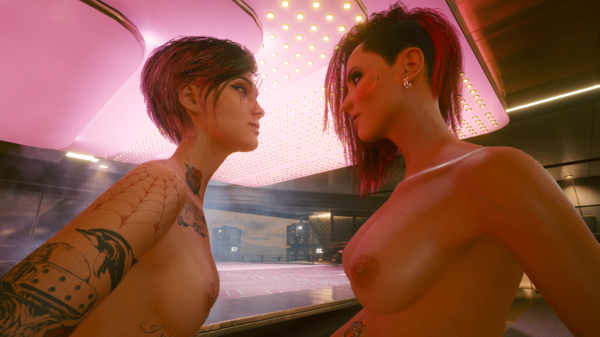 Джуди и Ви - глаза в глаза.