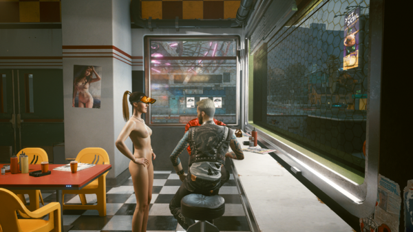 Ви и Керри в кофейной "забегаловке".