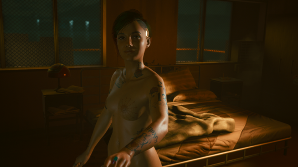 Джуди рада, что Ви осталась с ней ночевать.