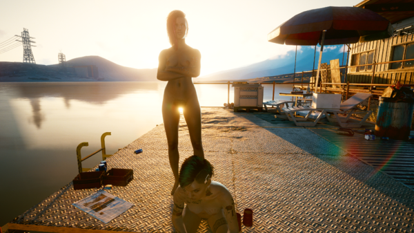 Ви и Джуди встречают рассвет.