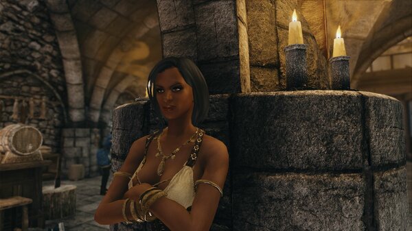 Девица в таверне.. Skyrim SE (сборка 7.0)