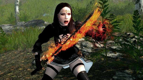 Велена в пылу боя.. SkyrimSE (сборка 6.0)