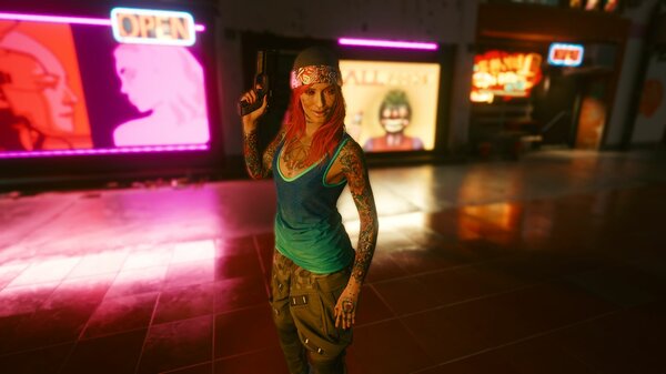 А-ля военный стиль. Cyberpunk 2077