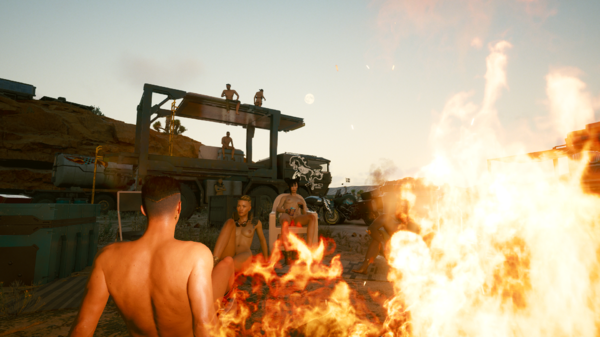 У костра в лагере кочевников.