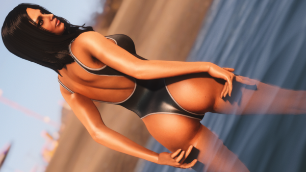 Обновлённая Алиса в новом купальнике.