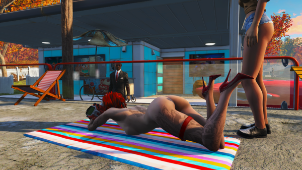 Алиса заигрывает с соседом.