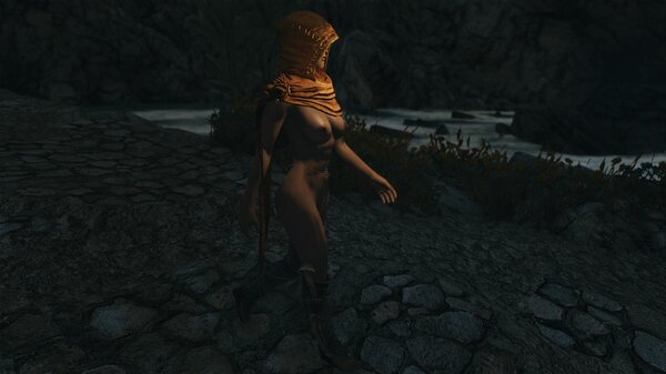 Ночная дорога.. Skyrim SE (Тропики 7.0)