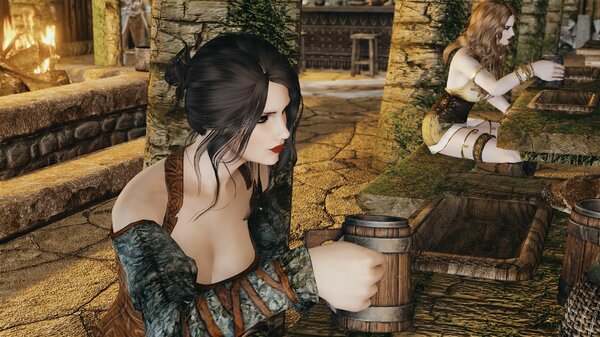 Девицы в таверне.. Skyrim SE (Тропики 7.0)