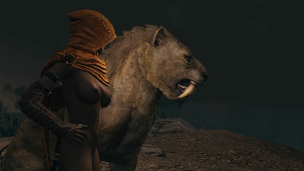 Дориана и прирученный котик..