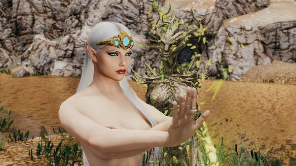 Эллайна и сприган.. Skyrim SE (Тропики 7.0)