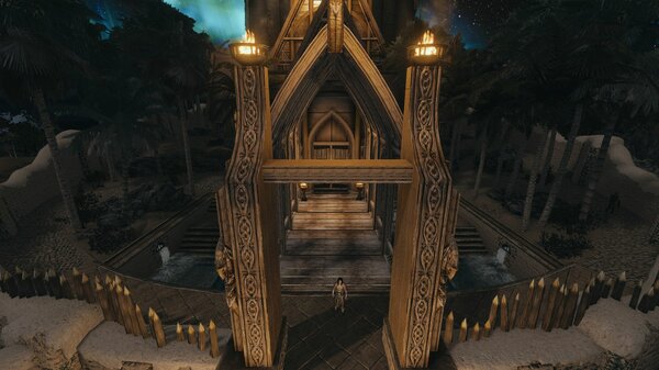 Ветрянный район Вайтрана ночью..