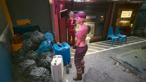 Удивлённая Ви и странная незнакомка.