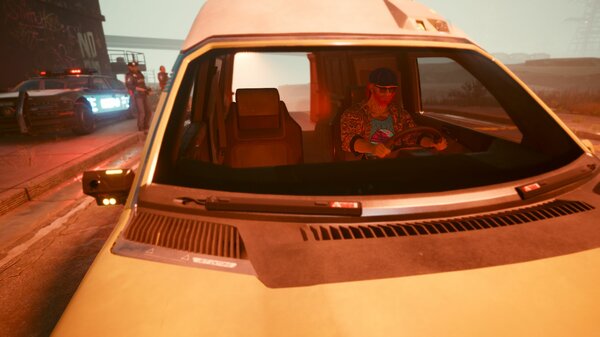 С ветерком мимо копов.. Cyberpunk 2077