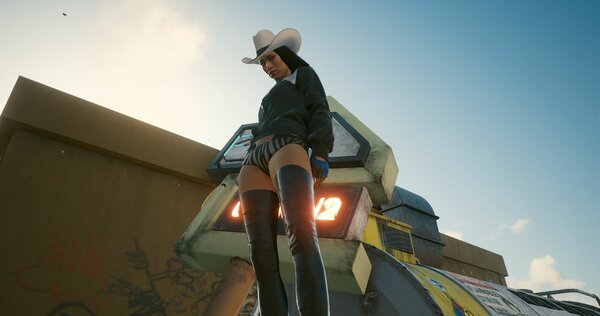 Секси ковбойша. Cyberpunk 2077