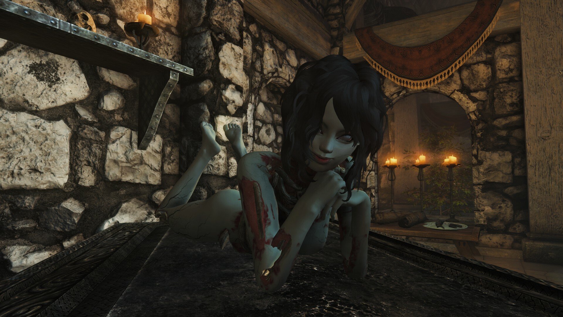 Zombie Waifu Playable Race 3BA Rus