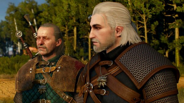 Весемир и Геральт.. Ведьмак III (сборка Торна)