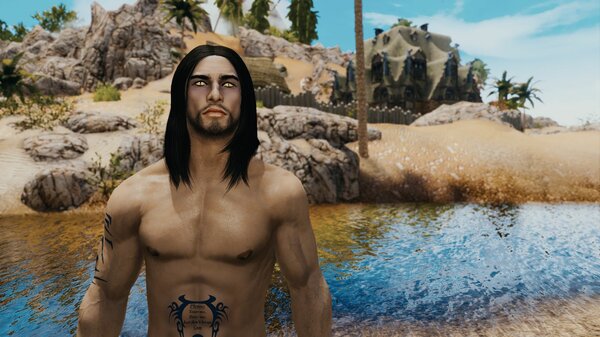 ЭЙРАН у реки.. Skyrim SE (Тропики 7.0)