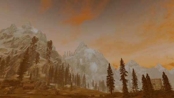 Вечерний пейзаж.. SkyrimSE (сборка 6.0)