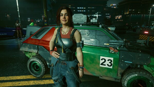 КЛЭР после гонки.. Cyberpunk 2077