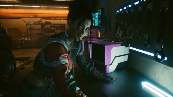 Панам в гараже.. Cyberpunk 2077