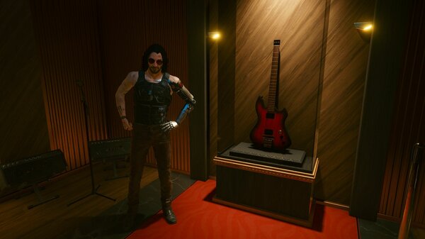 Джонни вспомнил эту гитару.. Cyberpunk 2077