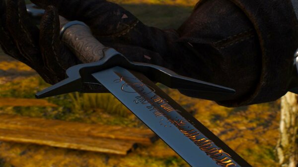 Уникальный меч с рунами старшей речи.. Ведьмак III