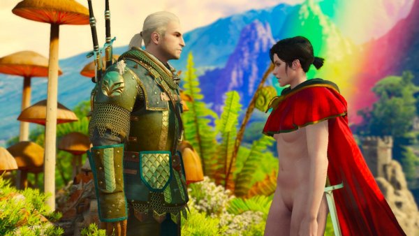 СИАНА и Геральт в "сказочном мире". Ведьмак III