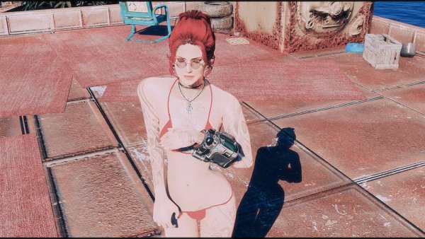 Загар в мини-бикини.. Fallout-4 (Сборка 7.5)
