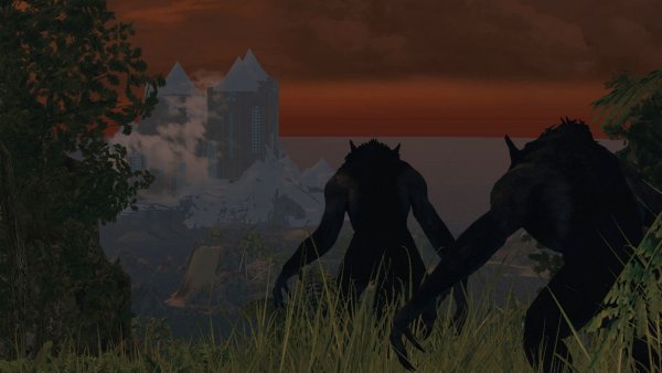 Оборотни приглядывают за замком Волкихар.