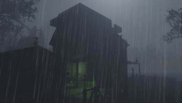 Ливень с грозой..