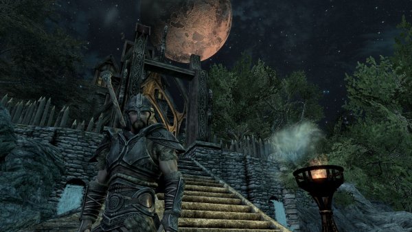 Вид на Драконий предел. SKYRIM AE