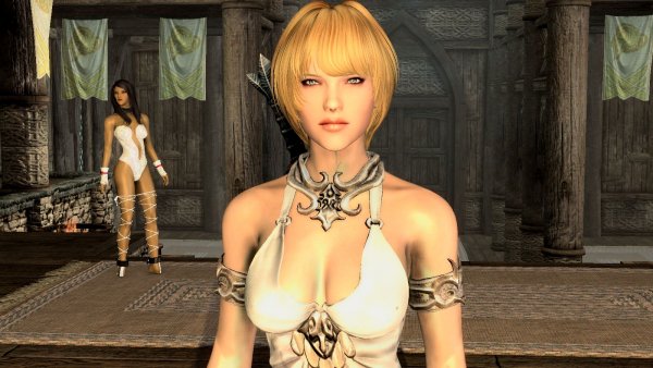 Алессия в Драконьем пределе.. SKYRIM AE