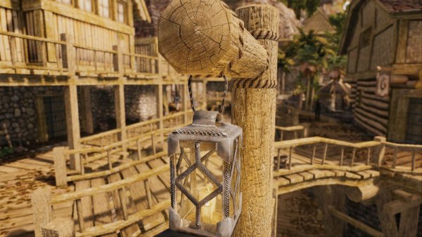 Фонарь в Рифтене.. Skyrim SE (Тропики 7.0)