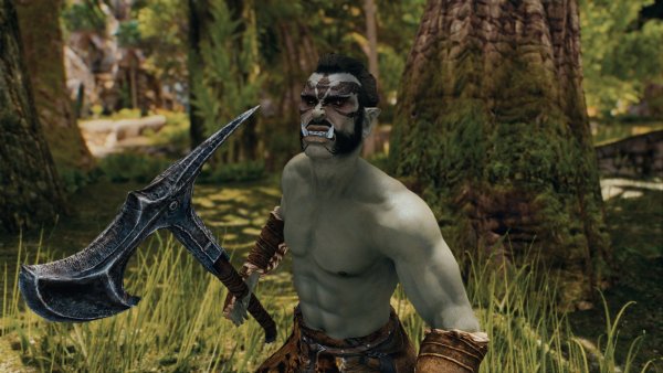 Орк - бандит.. Skyrim SE (Тропики 7.0)