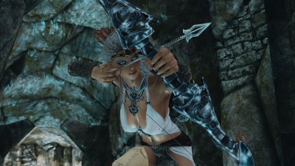 Секси НИКА строга и опасна! SKYRIM AE (сборка 10)