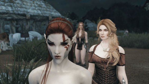 ИВИ - темная эльфийка.. SKYRIM AE (сборка 10)