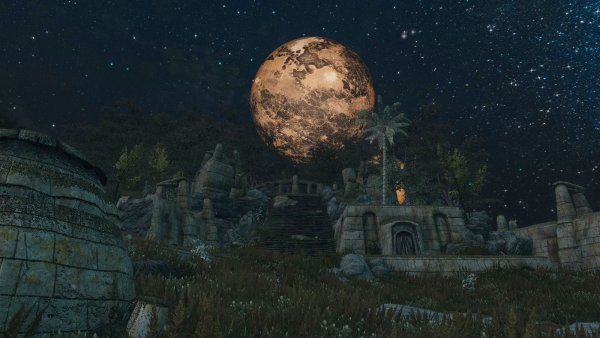 Ночной пейзаж.. SKYRIM AE (сборка 10)
