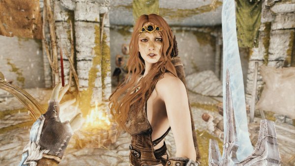 Эйла грустит по Скьеру.. SKYRIM AE (сборка 10)