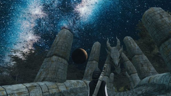 Ночное небо с Драконьего моста..