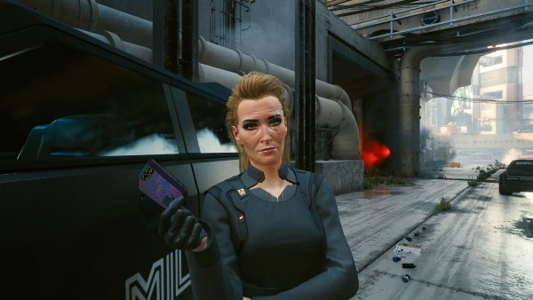 Дама из Милитеха. Cyberpunk 2077