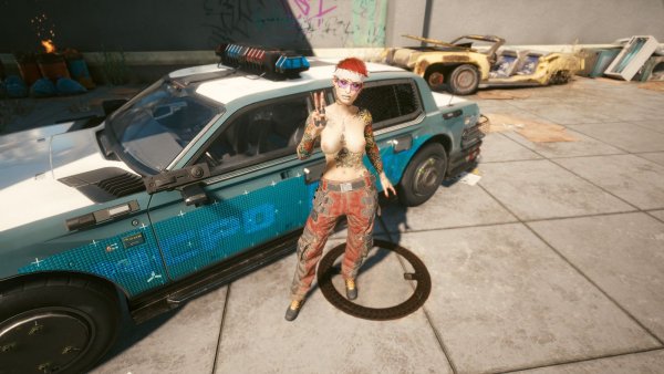 Взяла покататься у копов ) Cyberpunk 2077