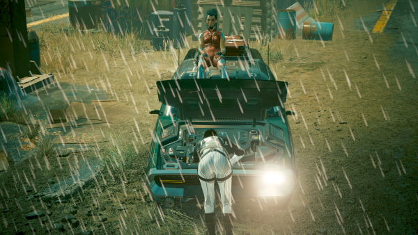 Панам и 8ug8ear угоняют машину.