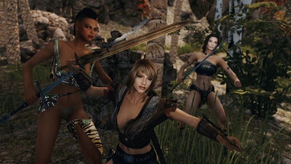Три мушкетерки? ;) Skyrim SE (Тропики 7.0)