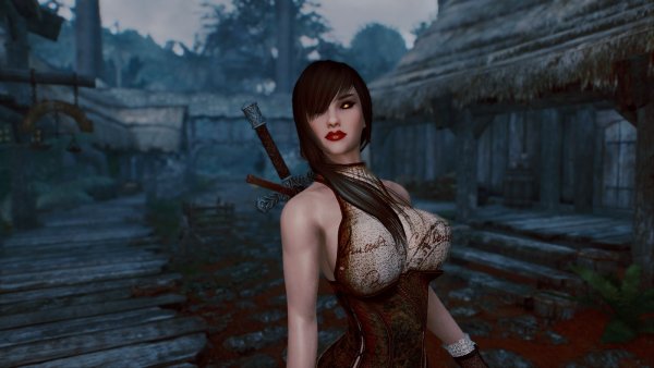 Вампирочка на закате.. Skyrim SE (сборка 11)