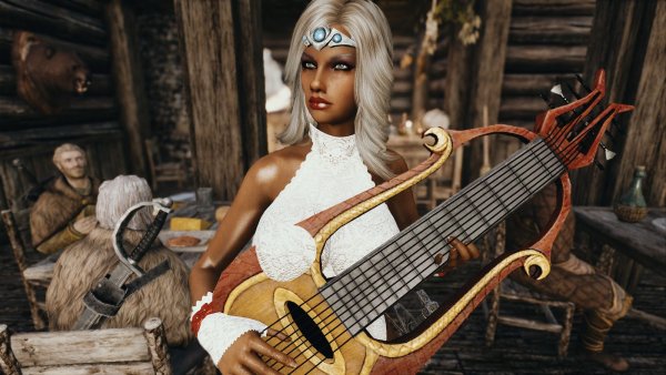Бард в таверне.. Skyrim SE (сборка 11)