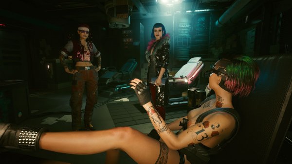 К Джуди пришли гости.. Cyberpunk 2077
